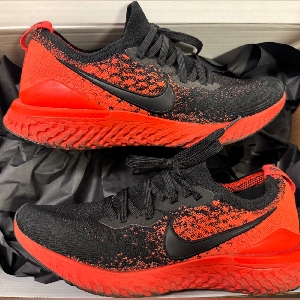 Nike Zoom React Black & Orange Running Shoes